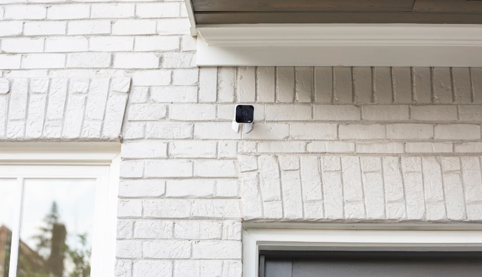 ADT outdoor camera on a Kansas City home